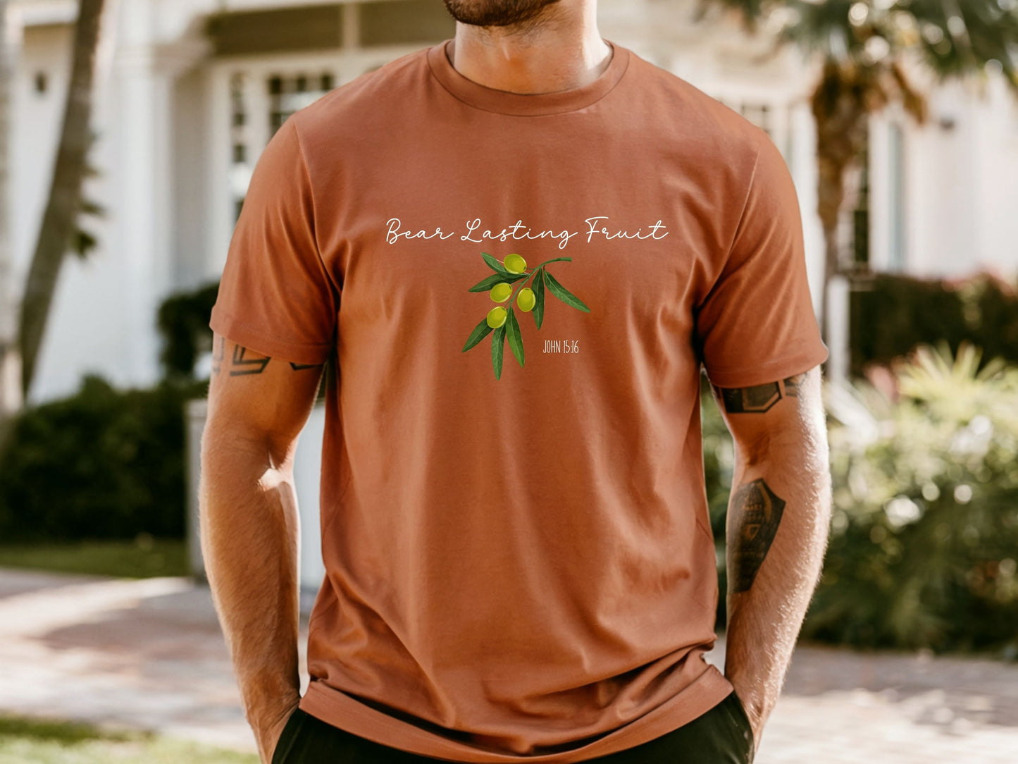 Scripture Shirt Bear Lasting Fruit Bible Believer Apparel Torah Observant Scripture Shirt Bible Verse T-shirt