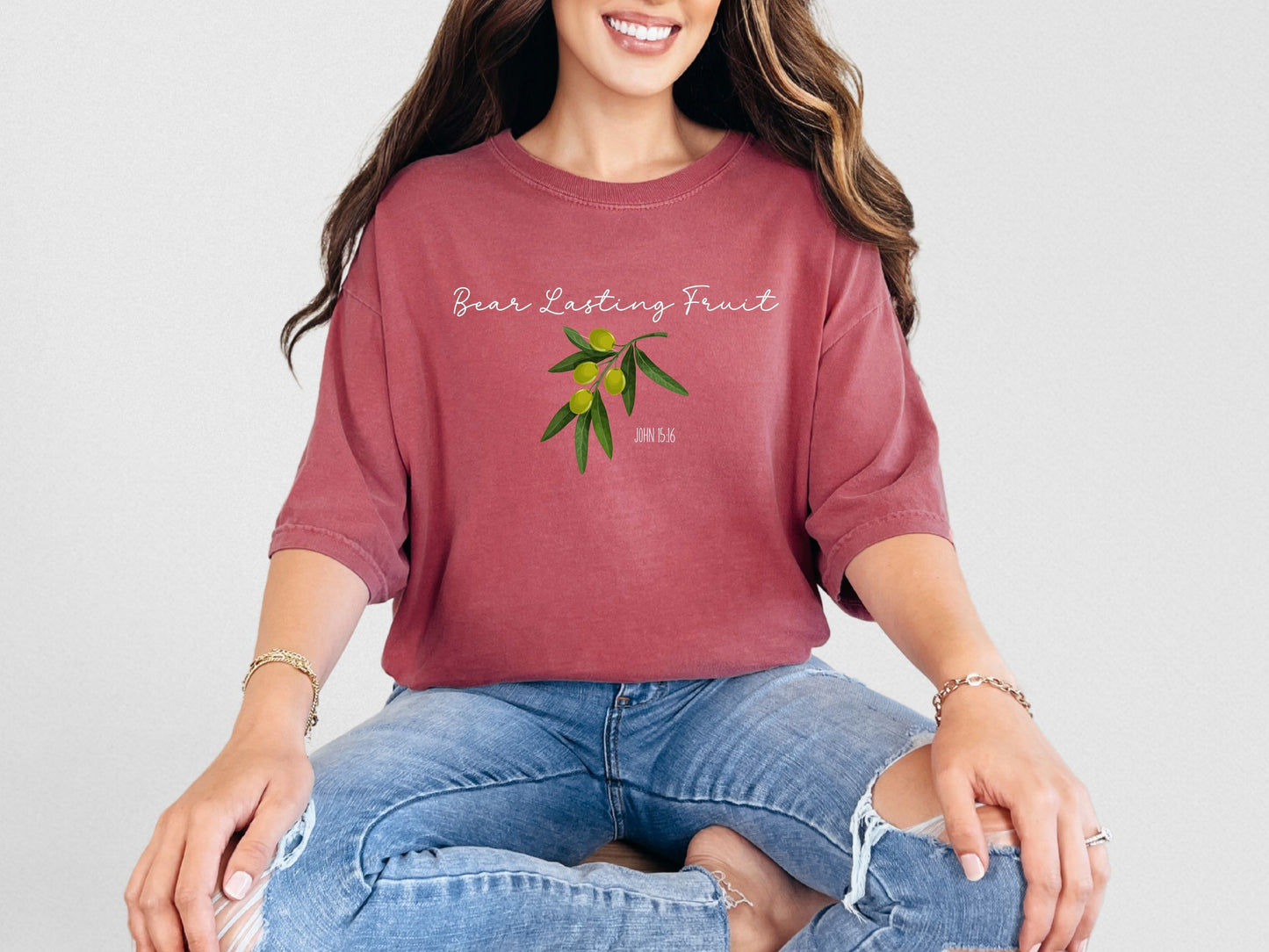 Scripture Shirt Bear Lasting Fruit Bible Believer Apparel Torah Observant Scripture Shirt Bible Verse T-shirt