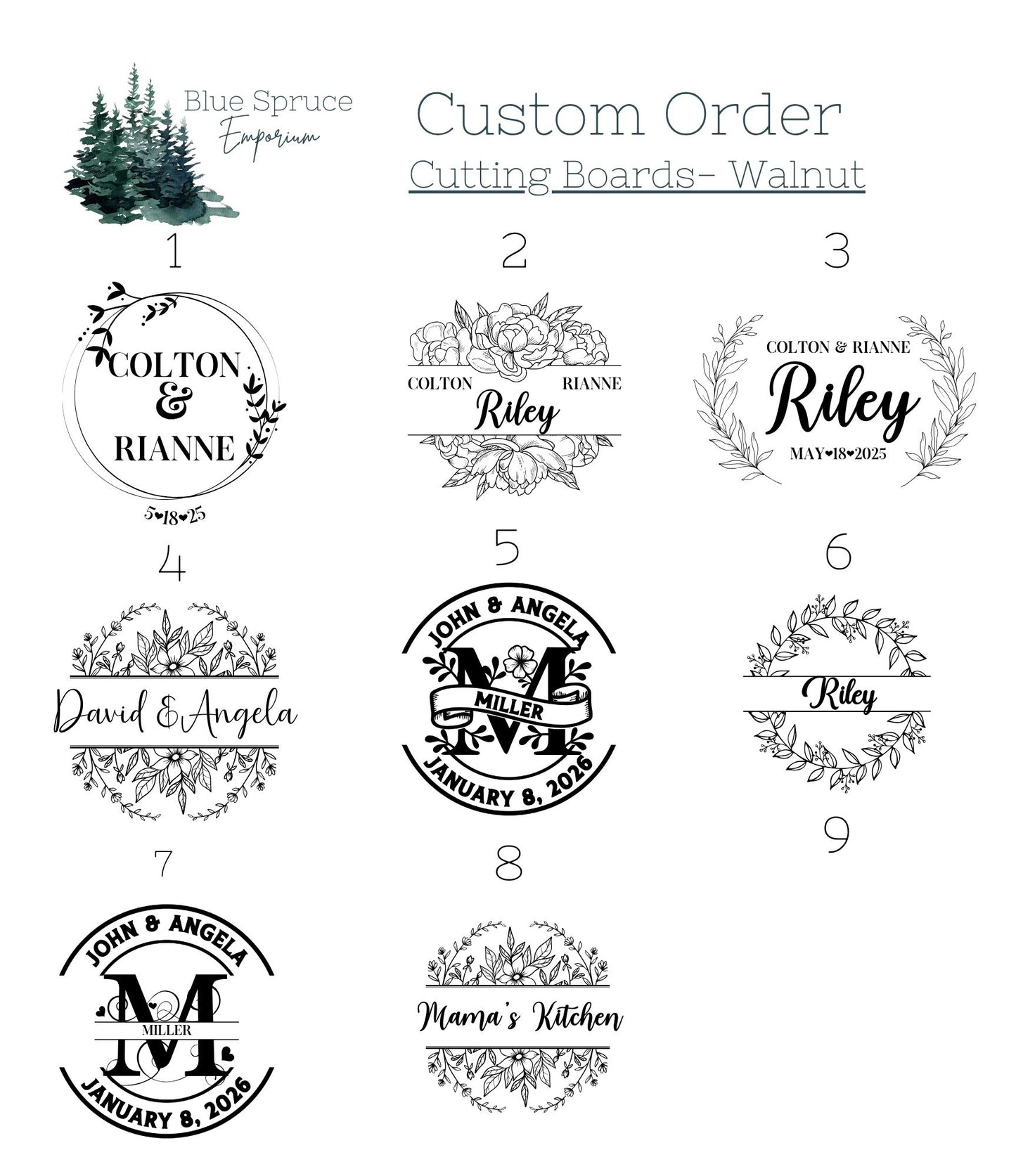 Engraved Walnut Cutting Board, Personalized Wedding Gift, Custom Monogram Charcuterie Board, Heirloom Anniversary Gift