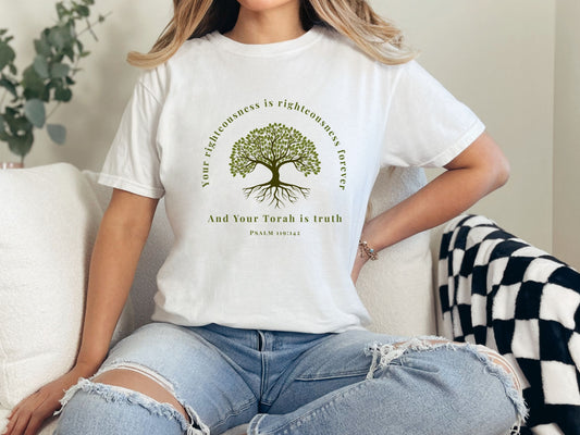 Rooted In Truth Tshirt - Psalms 119:142 - Scripture Faith Shirt - Torah Shirt