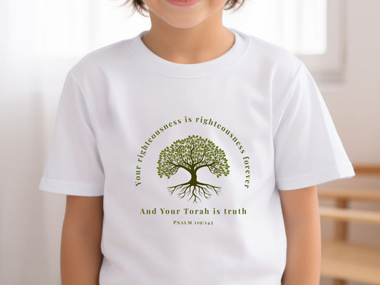 Rooted In Truth Tshirt - Psalms 119:142 - Scripture Faith Shirt - Torah Shirt - Family Matching Shirts - Scripture Gift
