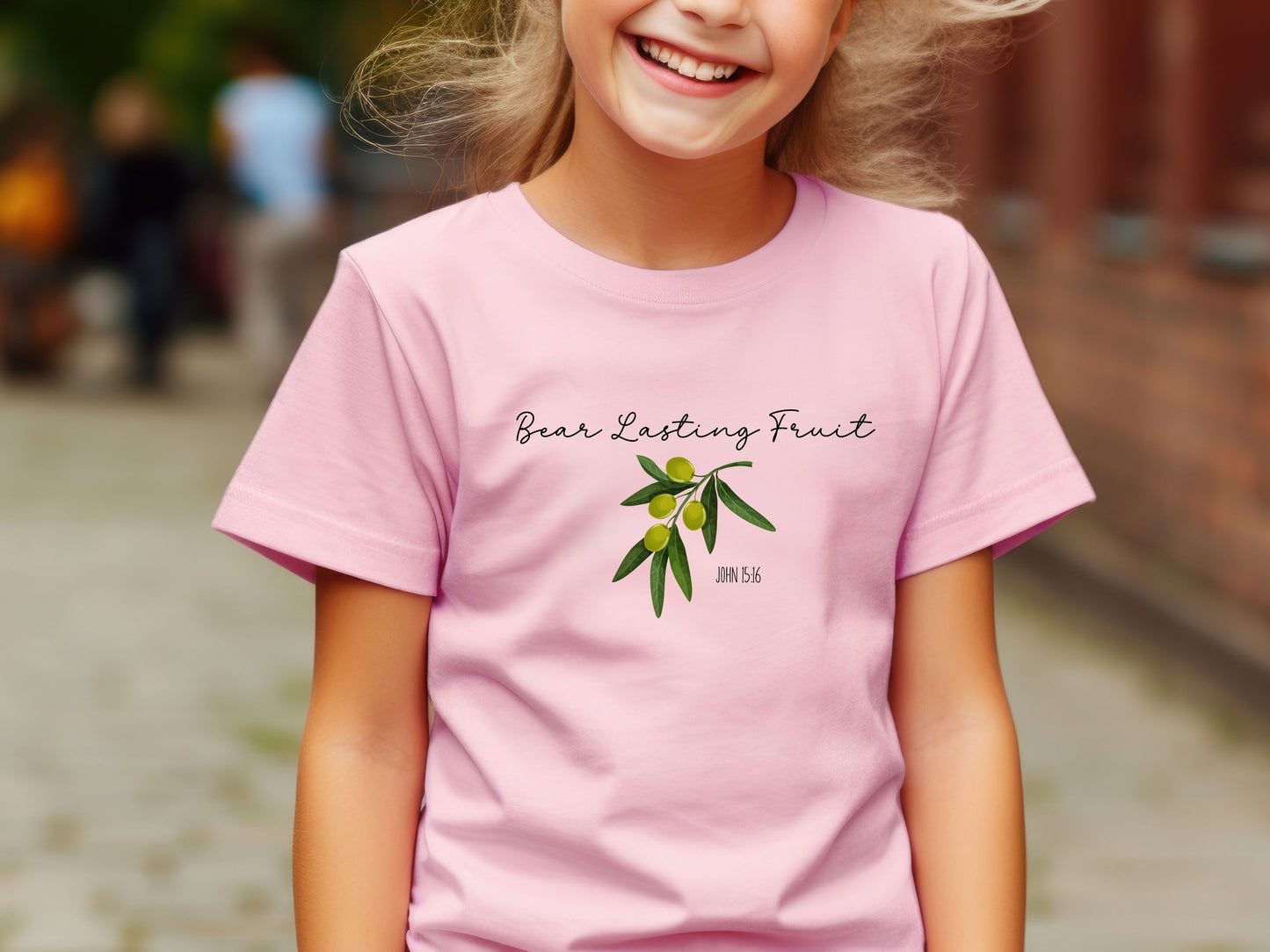 Kid's Scripture Shirt Bear Lasting Fruit Bible Believer Apparel Torah Observant Scripture Shirt Bible Verse Kid's T-shirt