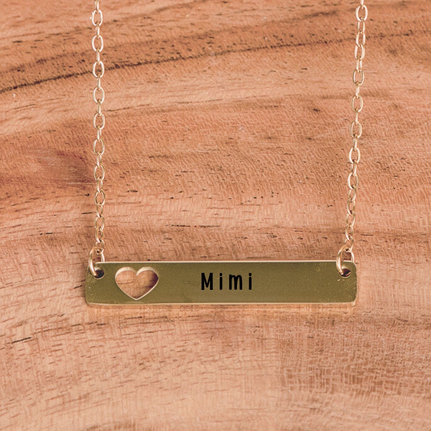 Mom or Grandma Bar Necklace