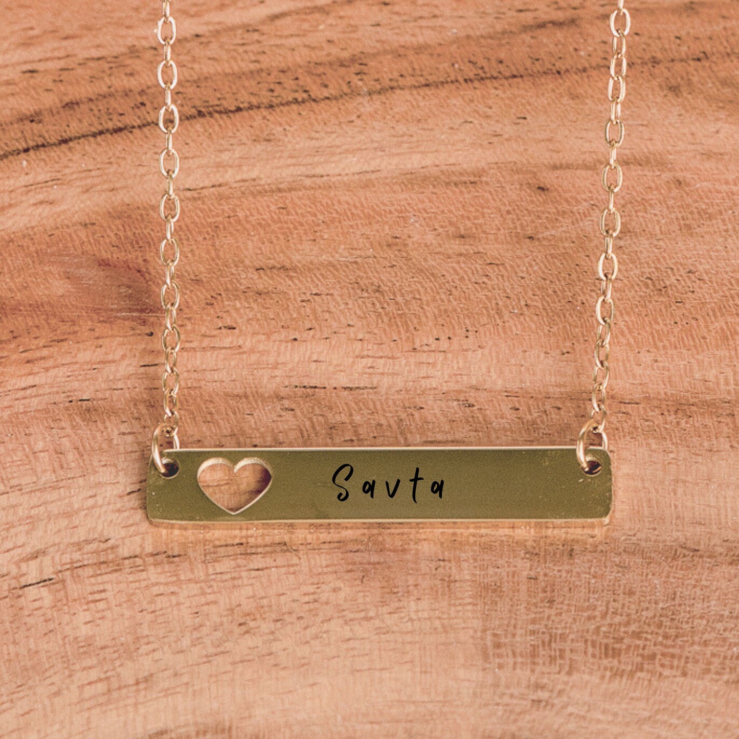 Mom or Grandma Bar Necklace